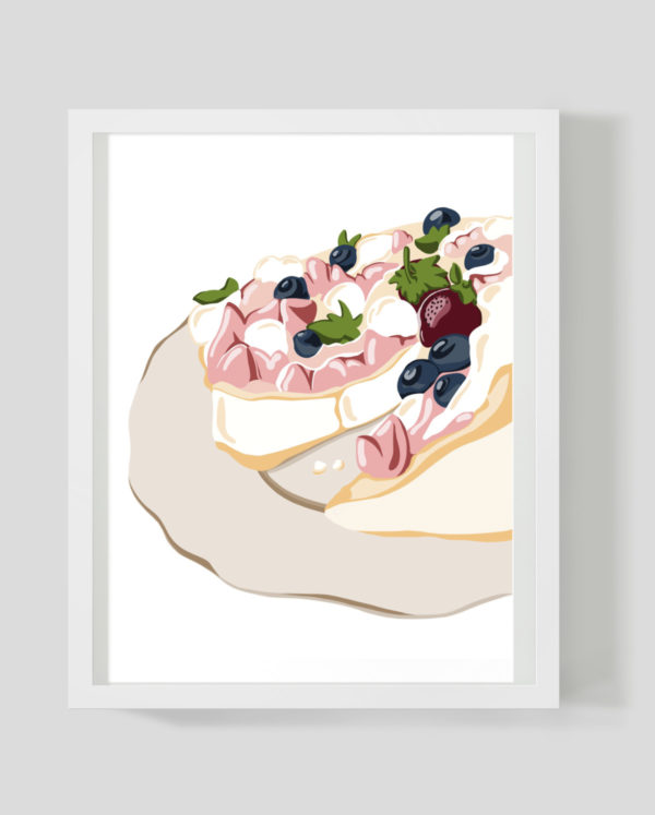 Pavlova torta - Marisha studio ilustracije